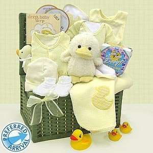 Just Ducky Wicker Chest Baby Gift Set