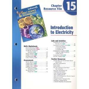  Indiana Holt Science & Technology Chapter 15 Resource File 