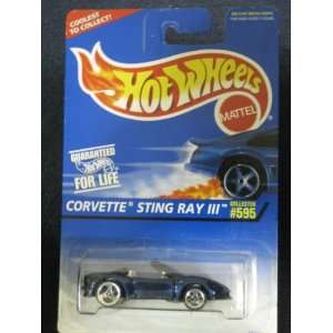  Hotwheels Corvette Sting Ray 3 collector #595 Toys 
