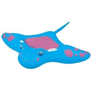  Large Inflatable Manta Ray Ride On Pool Toy   Blue Toys 