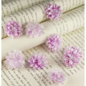  Gillian Silk Flowers With Glitter, Lilac   793157 Patio 