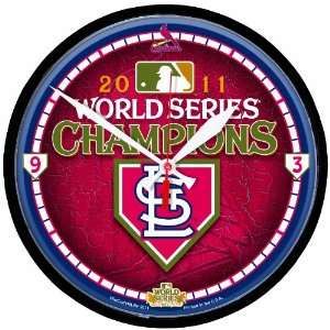   Cardinals 2011 World Series Champions Round Clock