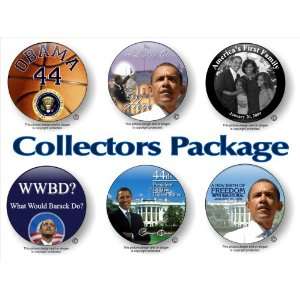  Barack Obama Inauguration Collectors 6 Buttons Pack 