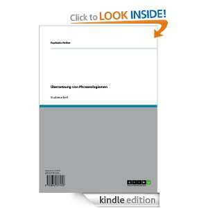 Übersetzung von Phraseologismen (German Edition) Raphaela Reiber 