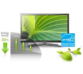 The current LCD and LED TVs exceed ENERGY STAR® 4.1 standards by 