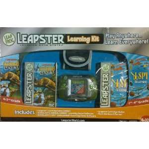 Leap Frog Leapster Lerning Game System Set with I Spy and Animal 
