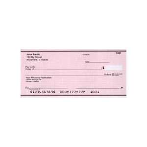  Pink Safety Personal Checks