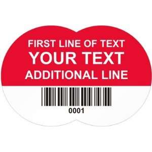   Label With Barcode, 1 x 1.5 Recycled Paper Labels