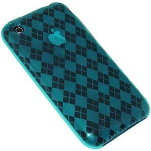   Argyle Skin Case for iPhone 3G, 3G S (Blue) Cell Phones & Accessories