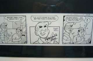 Original Newspaper Comic Art. Archie. Signed by F. Ruiz  