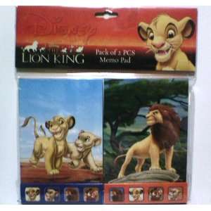  Disney the Lion King 2 Pack Memo Pad
