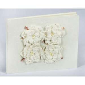  White Rose Natural Paper Wedding Guestbook Kitchen 