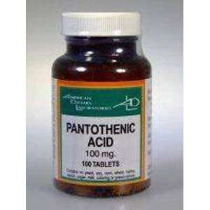 com American Dietary Labs   Pantothenic Acid 100 mg 100 tabs Health 