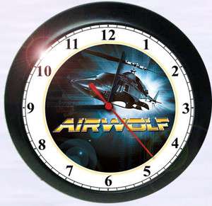 BELL 222 Airwolf Helicopter Clock Supersonic Stealth Chopper Heli 