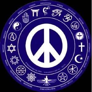 APPX 5 peace sign coexist religios symbols Hippie Stickers Art Hippy 