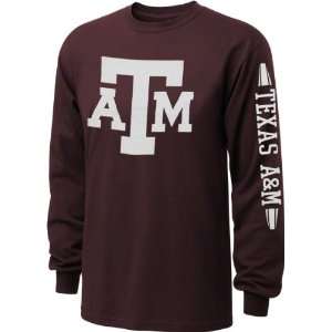 Texas A&M Aggies Maroon Power to the People Long Sleeve T Shirt 