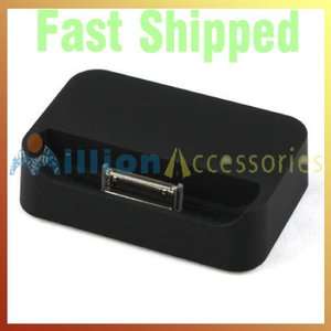   Dock Charger Cradle Stand Holder for Apple iPhone 4 4S BLACK US  