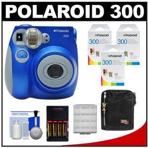 Polaroid PIC 300 PIC 300L Instant Film Analog Camera Kit Blue NEW USA 