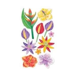  Vellum Stickers   Tropical Flowers Arts, Crafts & Sewing