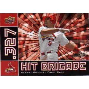 2008 Upper Deck Hit Brigade #HB1 Albert Pujols  Sports 