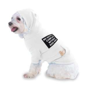   DOG HAIR Hooded (Hoody) T Shirt with pocket for your Dog or Cat LARGE