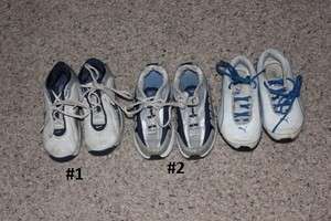 nike tennis shoes running boys 12 puma white blue size 12  