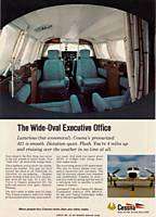 1969 Cessna 421 Airplane Wide Interior Photo print ad  