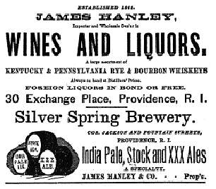 By 1884, Hanley was located at 32 Exchange Place, importing and 