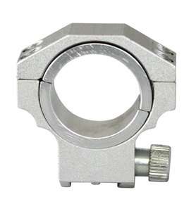 Silver Low Profile Ruger 30mm / 1 Scope Ring  