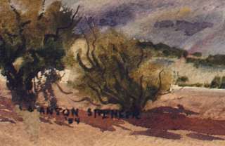 1954 Duncan Spencer 15x23 Watercolor Merrick Butte Monument Valley 