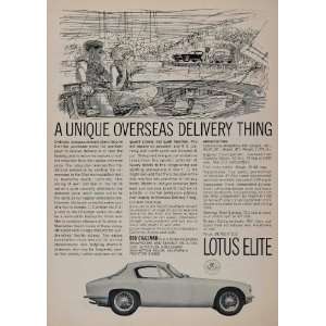  1963 Ad Lotus Elite Car British Auto Manhattan Beach CA 