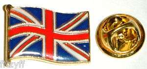 Union Jack Flag Enamel Lapel Pin Badge   Great Britain  
