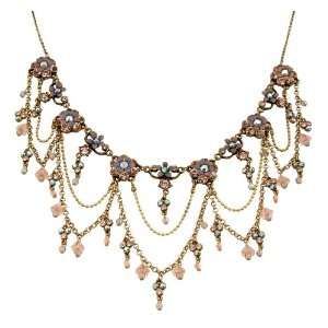 Vintage Inspired Michal Negrin Elegant Necklace Designed with Falling 