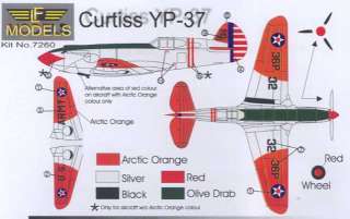 72 LF Models CURTISS YP 37 Fighter Prototype  