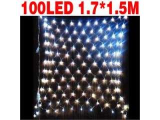 100 LED White Color Xmas Party String Net Fairy Light wedding/Holiday 