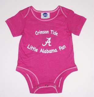 Alabama Crimson Tide Infant Onesie 3   6 months Pink  