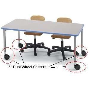   17557 Dual Wheel Casters for Planner Tables (3)