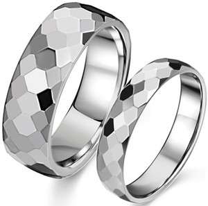   Ring Carbide Band White Wedding Fashion Valentine Gift For him and her
