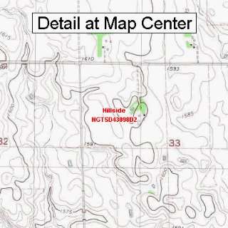   Map   Hillside, South Dakota (Folded/Waterproof)