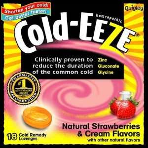  Cold EEZE Zinc Gluconate Lozenges Strawberries & Cream 3 