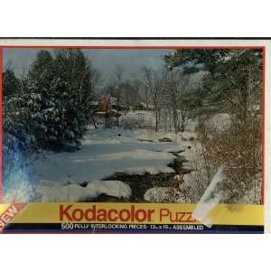   Puzzle   Barn in Brownsville, Vermont   Winter Scene Toys & Games