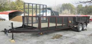 NEW 7 X 20 HYDRAULIC DUMP ROOFING UTILITY TRAILER RAMPS  