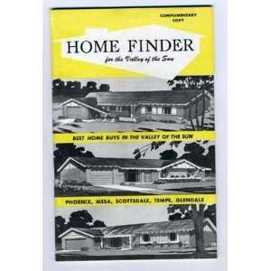  Phoenix Valley of the Sun Home Finder Book 1960 