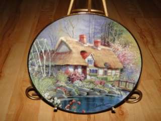   LANE COTTAGE HOUSE Andres Orpinas Franklin Mint House Plate  