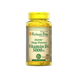  Sunvite Maximum Strength Vitamin D (D 3) 5000 IU 5000 IU 