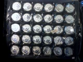 2012 10Y Silver Panda 1 oz   30 coin Mint Sheet, Sealed  