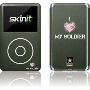 Skinit I Heart My Soldier Green Vinyl Skin for iPod Classic (6th Gen 