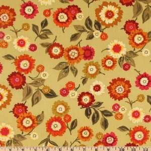  44 Wide Abbey Road Diggin Daisies Dijon Fabric By The 