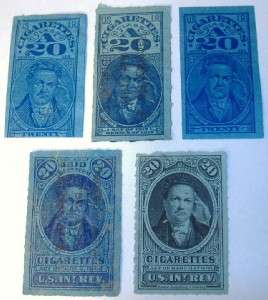 Tobacco Cigarettes Stamps, different series, lot #18  