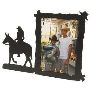  Lady MULE RIDER 3X5 Vertical Picture Frame